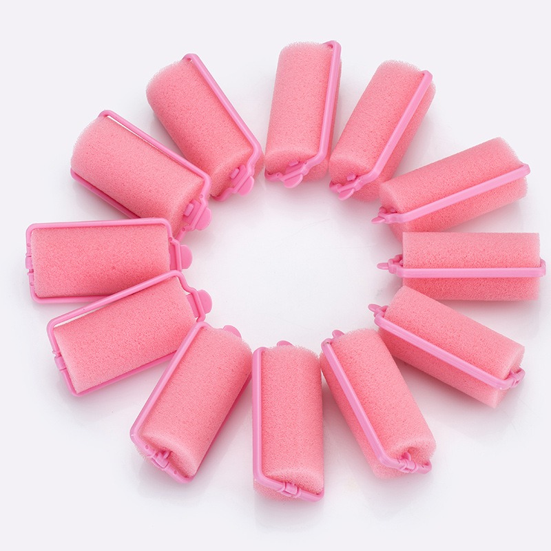 Description Picture 2 of item12pcs/Set Soft Sponge Foam Cushion Hair Rollers Curlers Salon Barber DIY Hair Curlers Rollers Hairdressing Tool Kit DIY Home 2cm