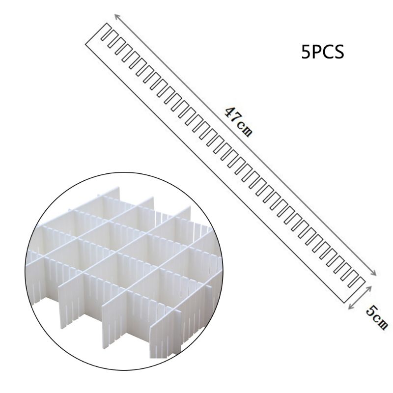 gaveta 5 peças diy grade de plástico