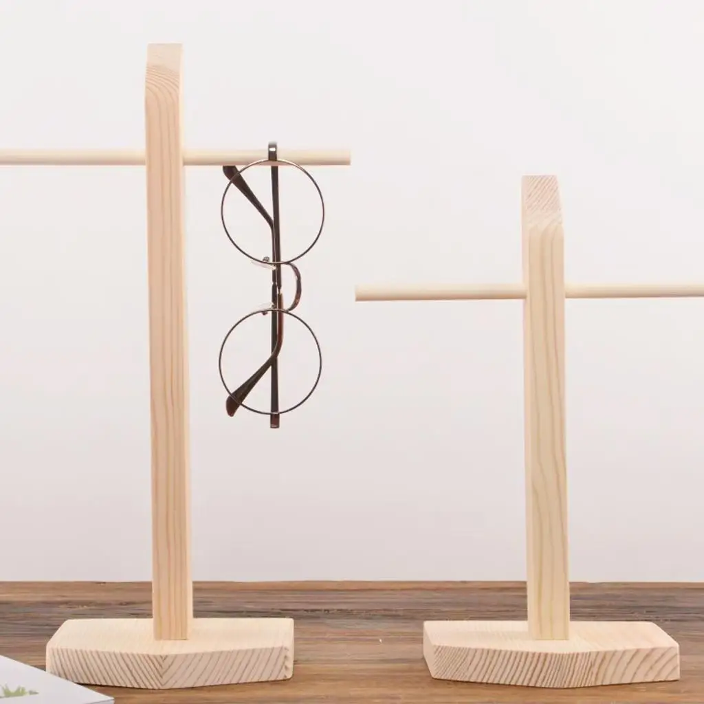 Wood Eyeglasses Sunglasses Display Stand Rack Holder Shelf Counter Organizer