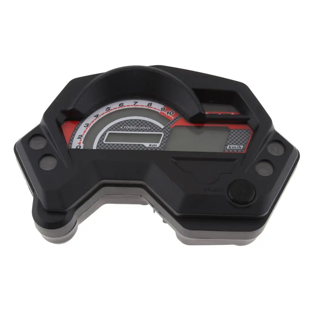  LCD Digital Odometer Speedometer  wirh LED Backlight for     Coffee Racer