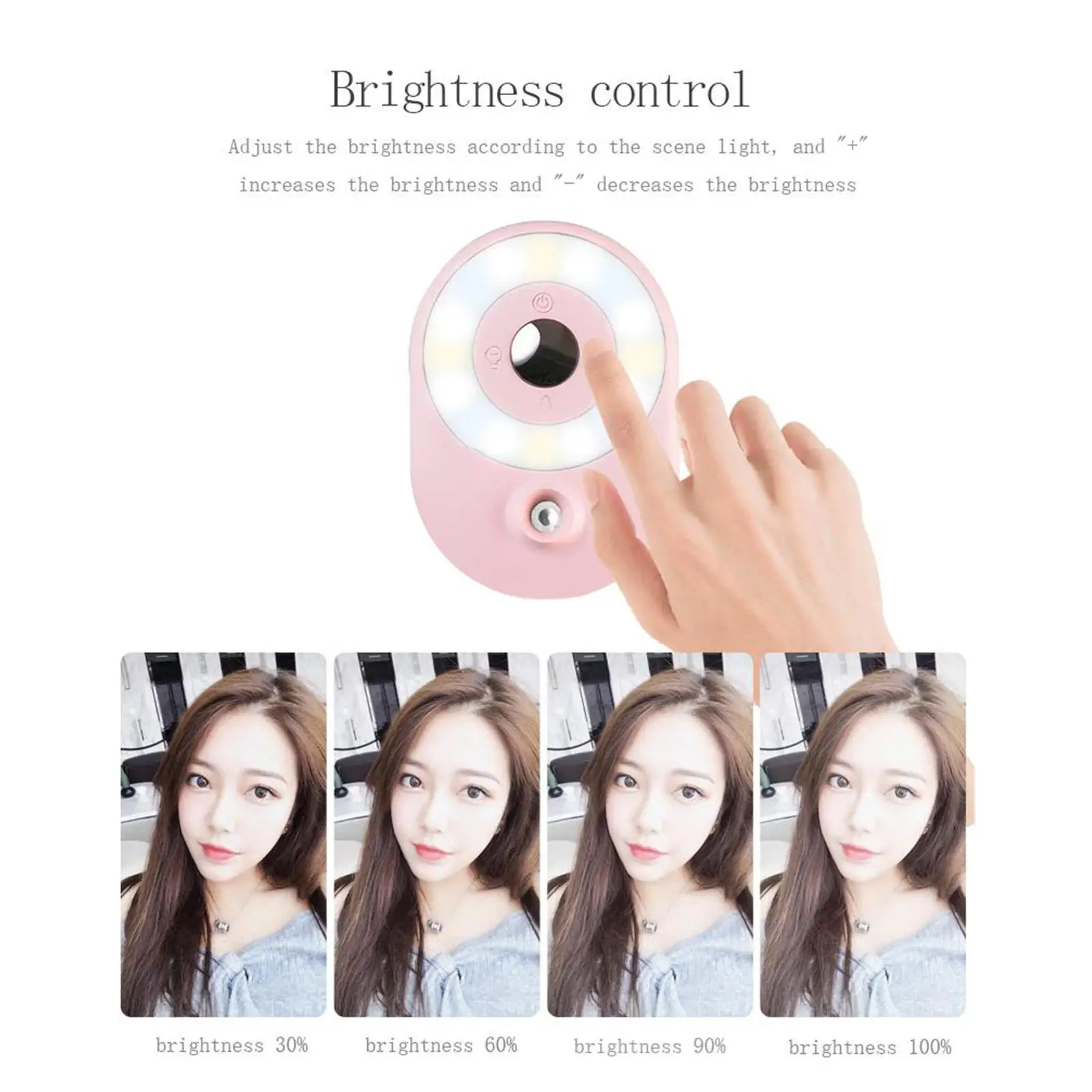 Selfie with Phone Camera Lens, LED   Wide Angle Lens, Rechargeable  Selfie 