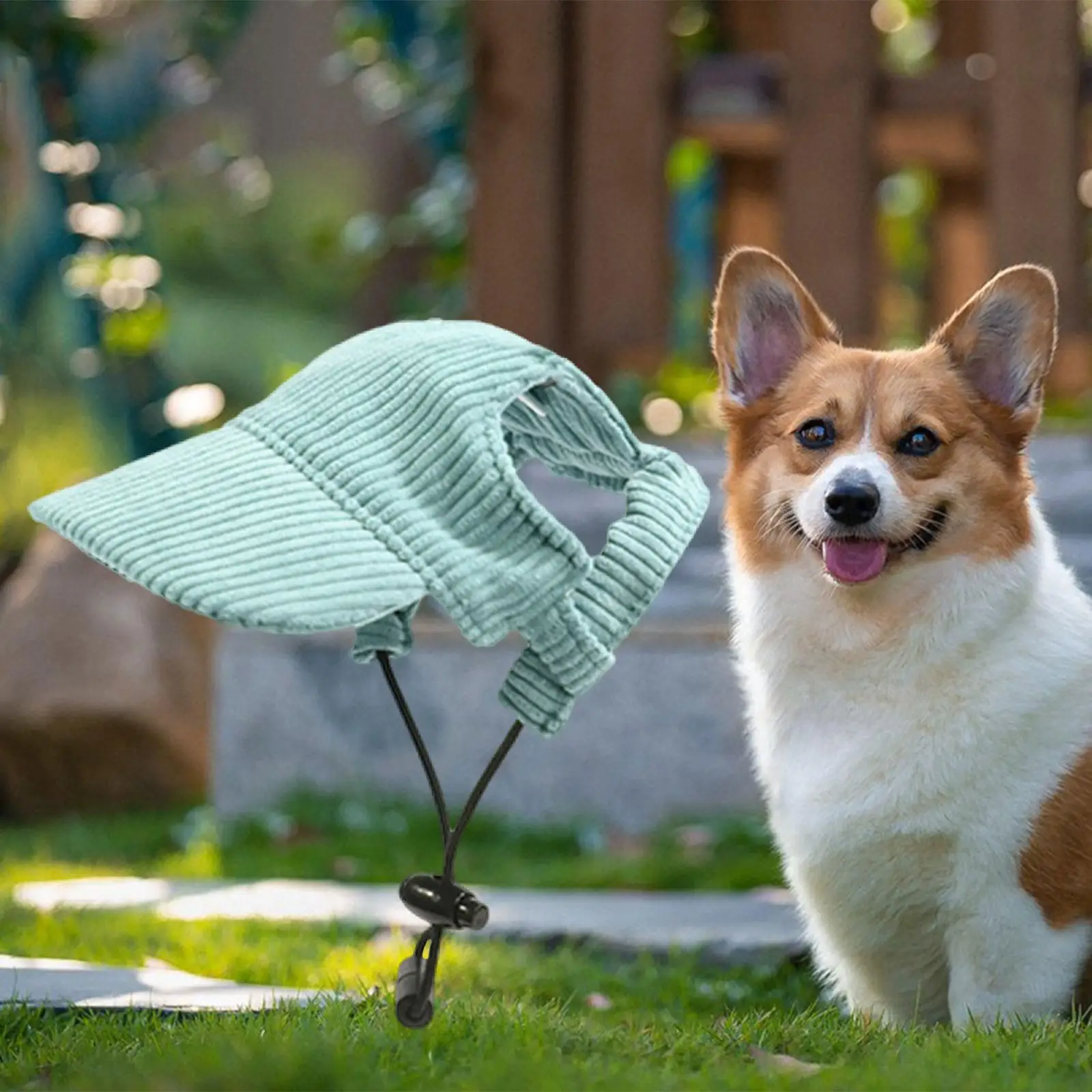 Dog Baseball Cap Adjustable Drawstring Corduroy Breathable Sun Protection Dog Trucker Hat Dogs Sun Hat for Sports All Season
