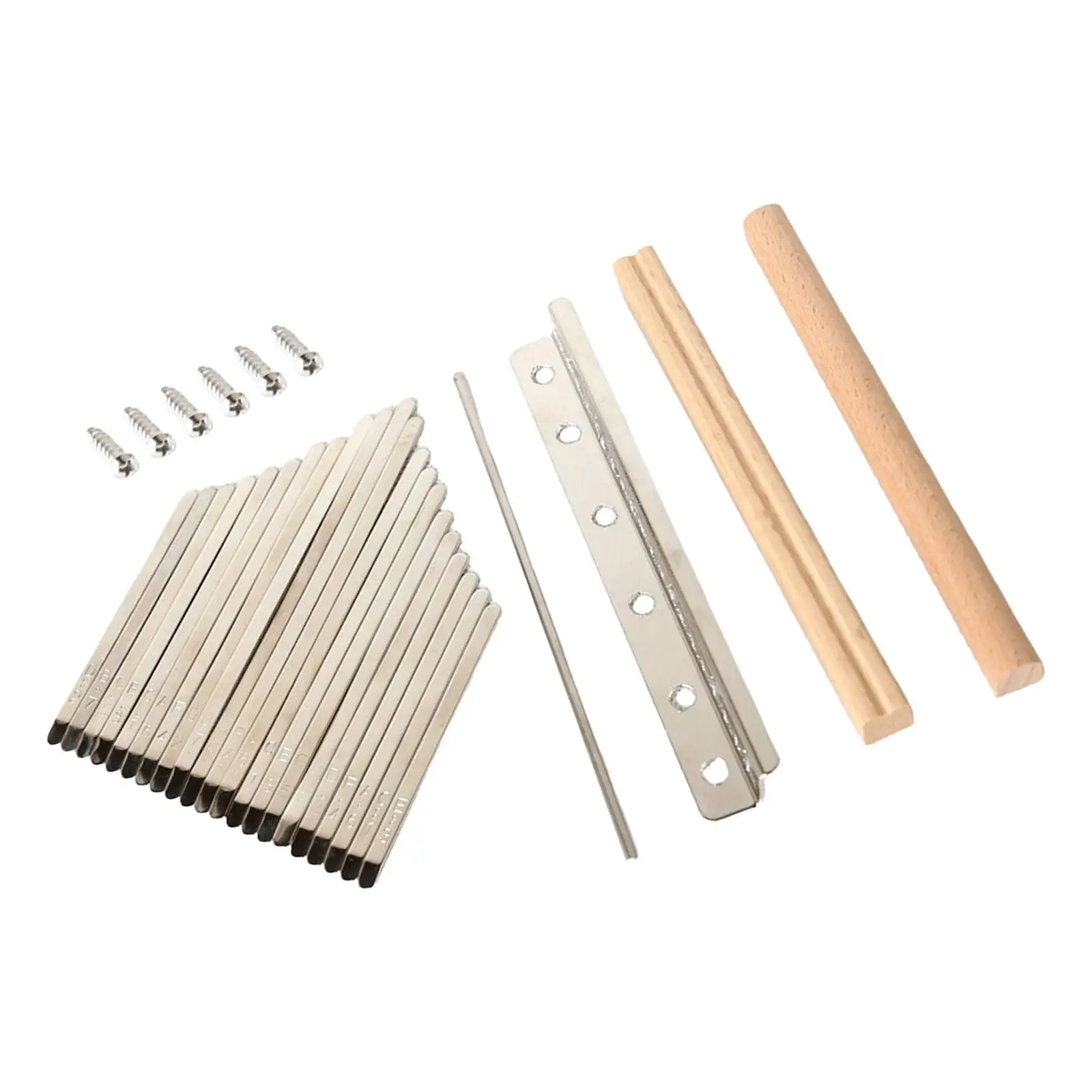 21 Key Thumb Piano DIY Accessories Luthier Supplies Marimbas 21 Keys Replacement Kits for Recording Family Music Lovers
