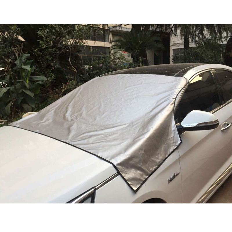 Universal 210X120CM Polyester Auto Sonnenschutz Abdeckung Schild Auto Schnee Abdeckung Magnet Windschutzscheibe Frost Frontscheibe Protecter – Detail 1