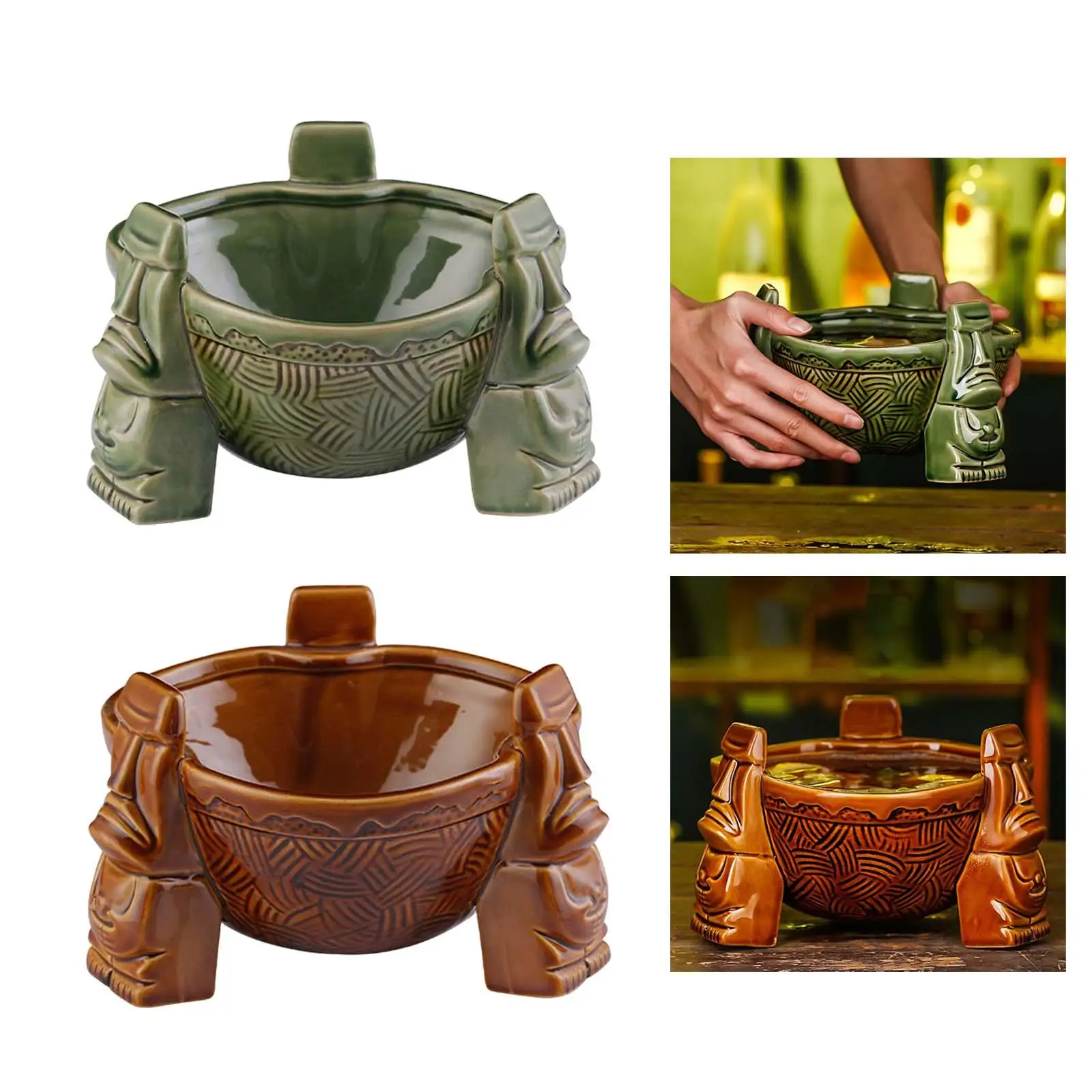 Creative 1000ml Ceramic Punch Bowl Barware for Coffee Milk Juice 