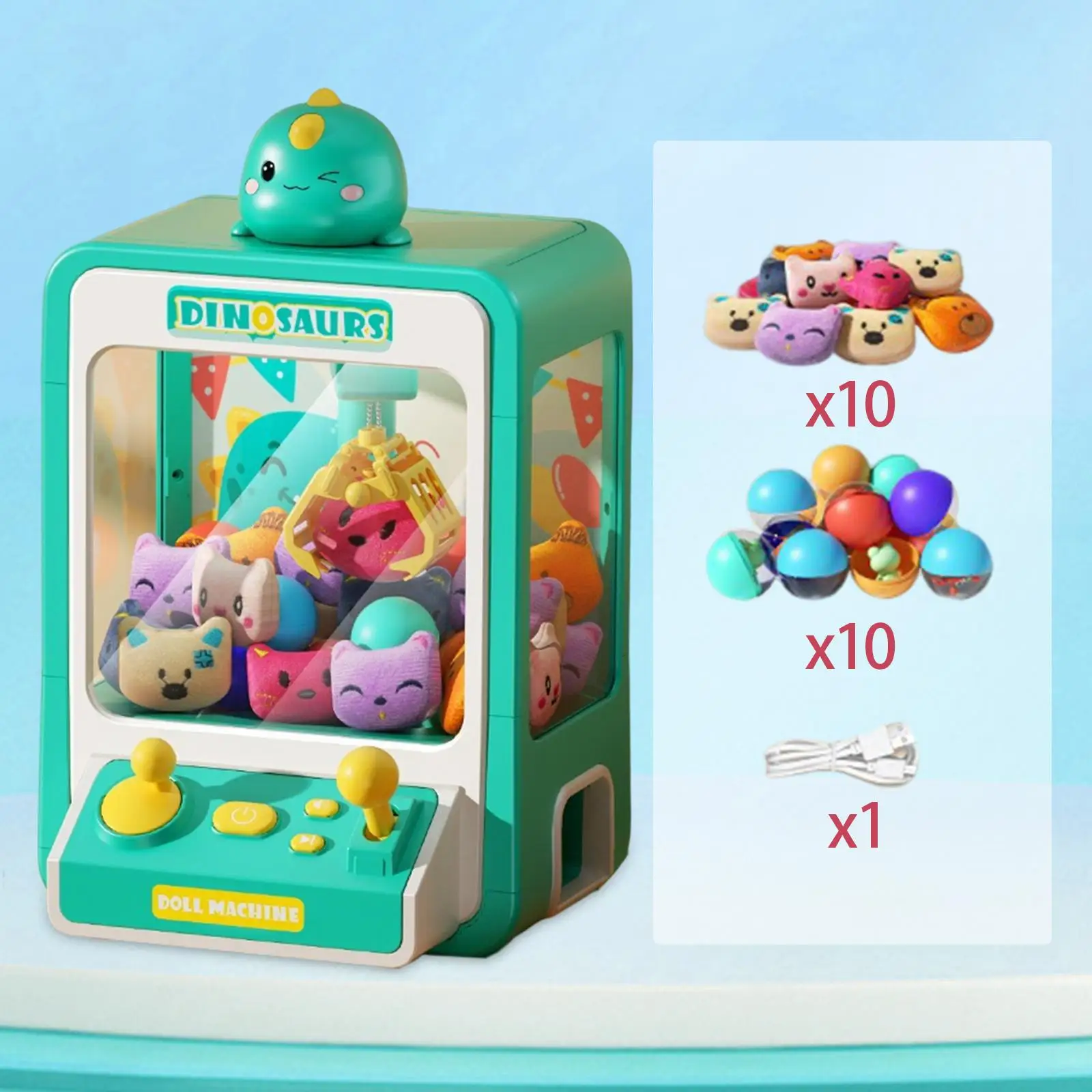 Claw Machine Candy Grabber Machine Gift Electronic Small Toys Arcade Candy Capsule Claw Game Prizes Toy for Kids Boys Girls