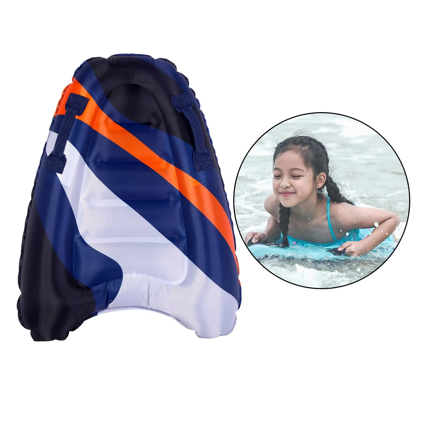 Inflatable Float Board with Handles Pool Float Fun Floating Mat