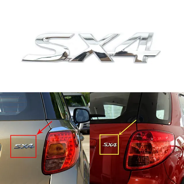 Car Rear Trunk Tailgate Badge Logo 3D Emblem Sticker Decal For SX4 -  AliExpress