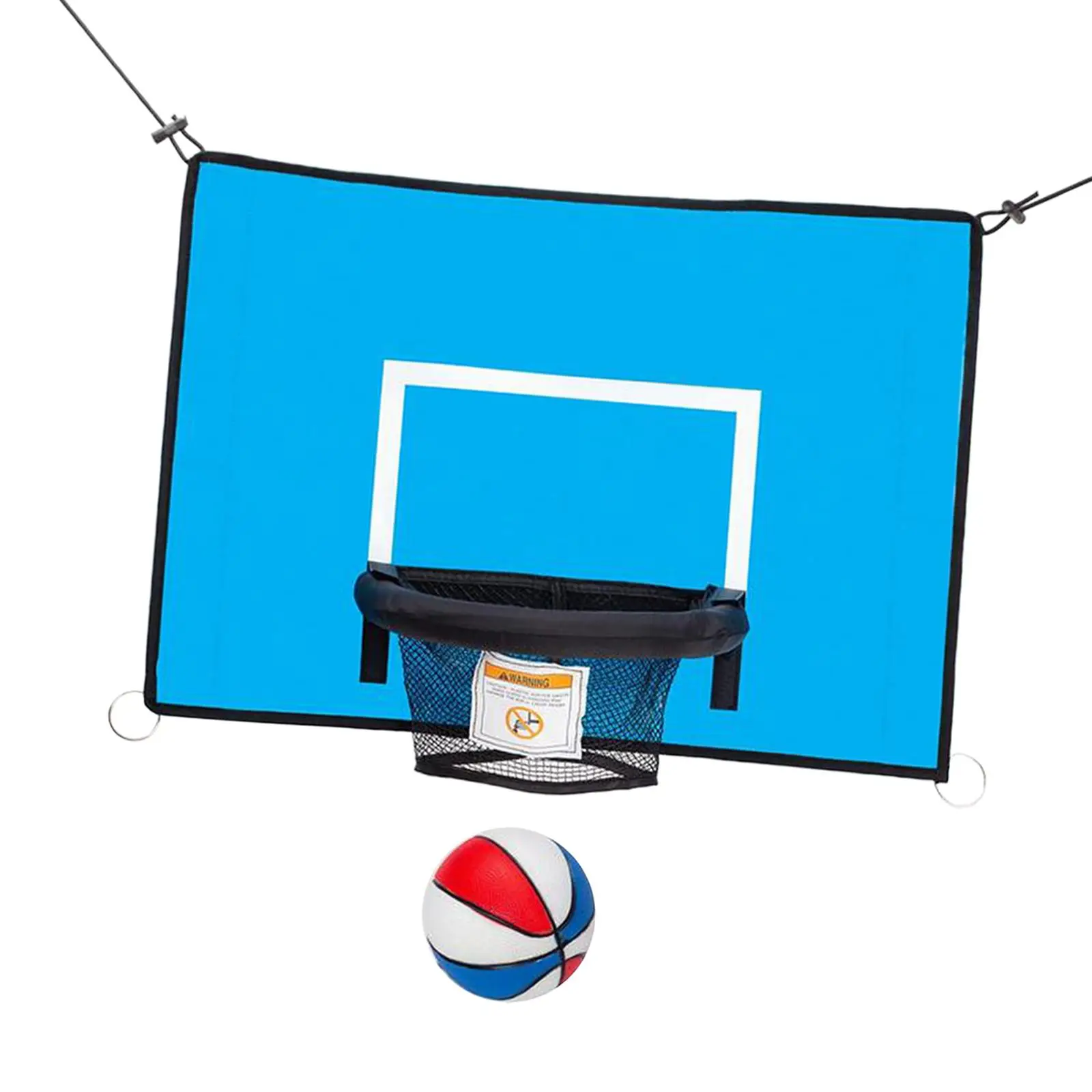 Trampolines Basketball Hoop Attachment Toy Outside with Ball Basketball Goal