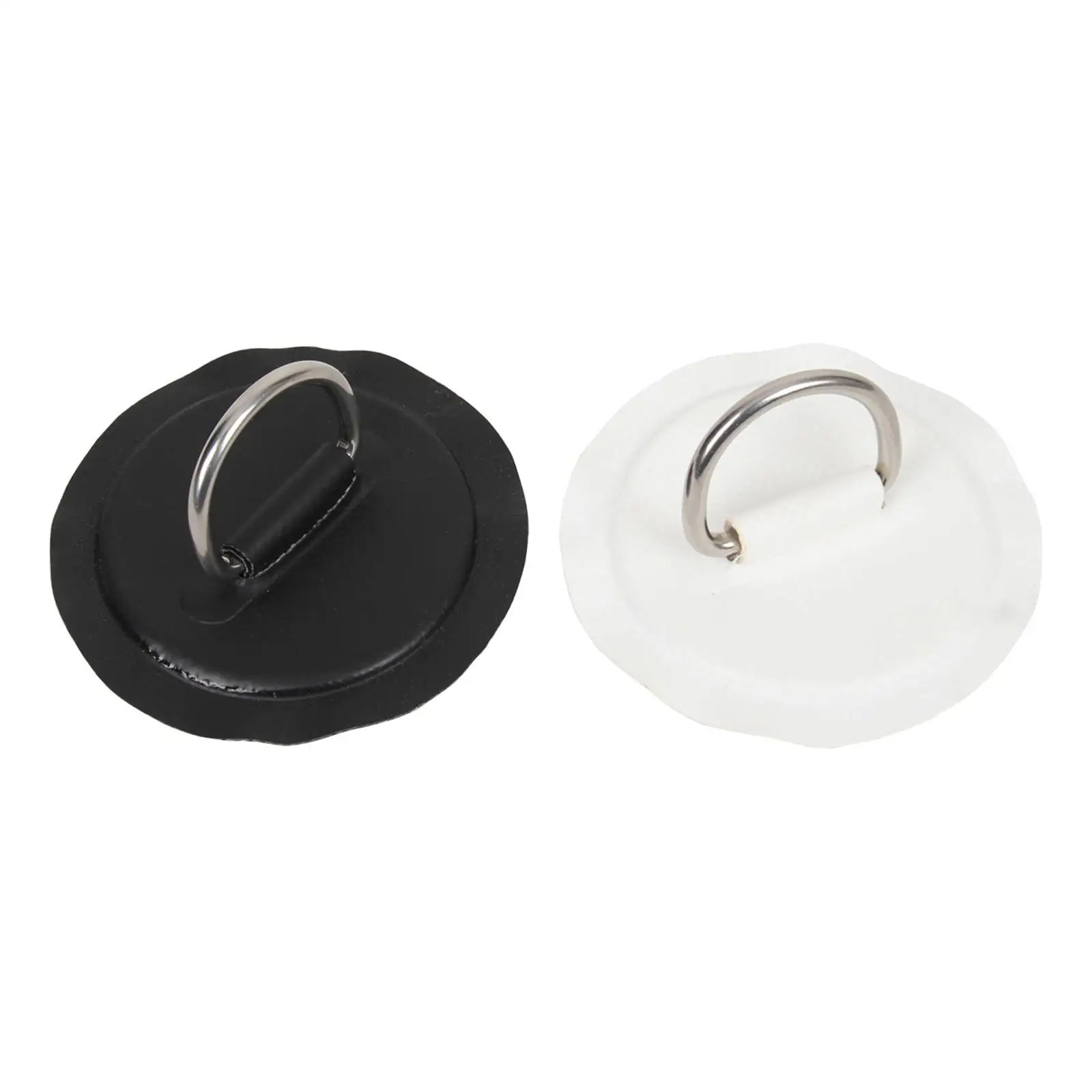 Round D Ring Patch - No Glue Included- 3.1 inch Bow Ring Watercraft Parts for PVC Inflatable Boat Rigging Canoe Deck Sailboat