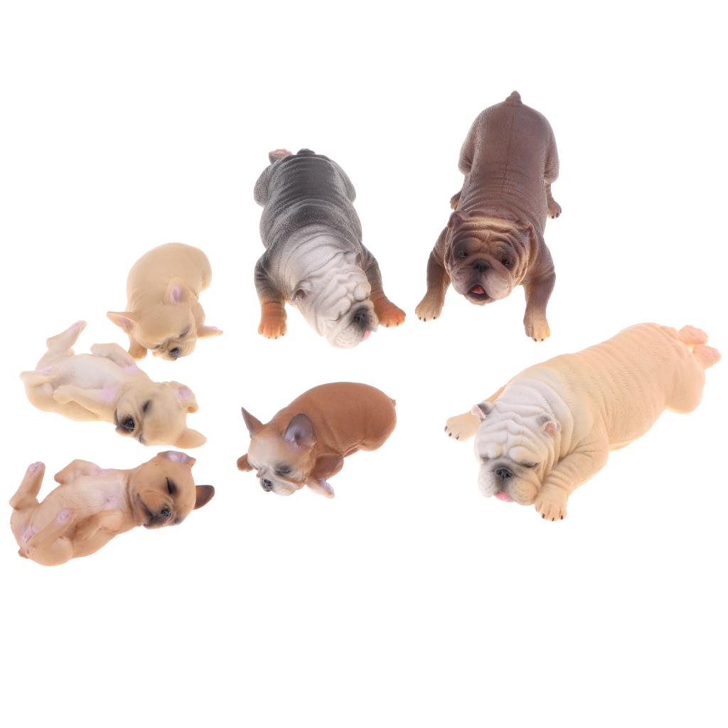 Pack of 7 Vivid  Figurines,  Animal Pet Model Toy Set  for Nature , Gift