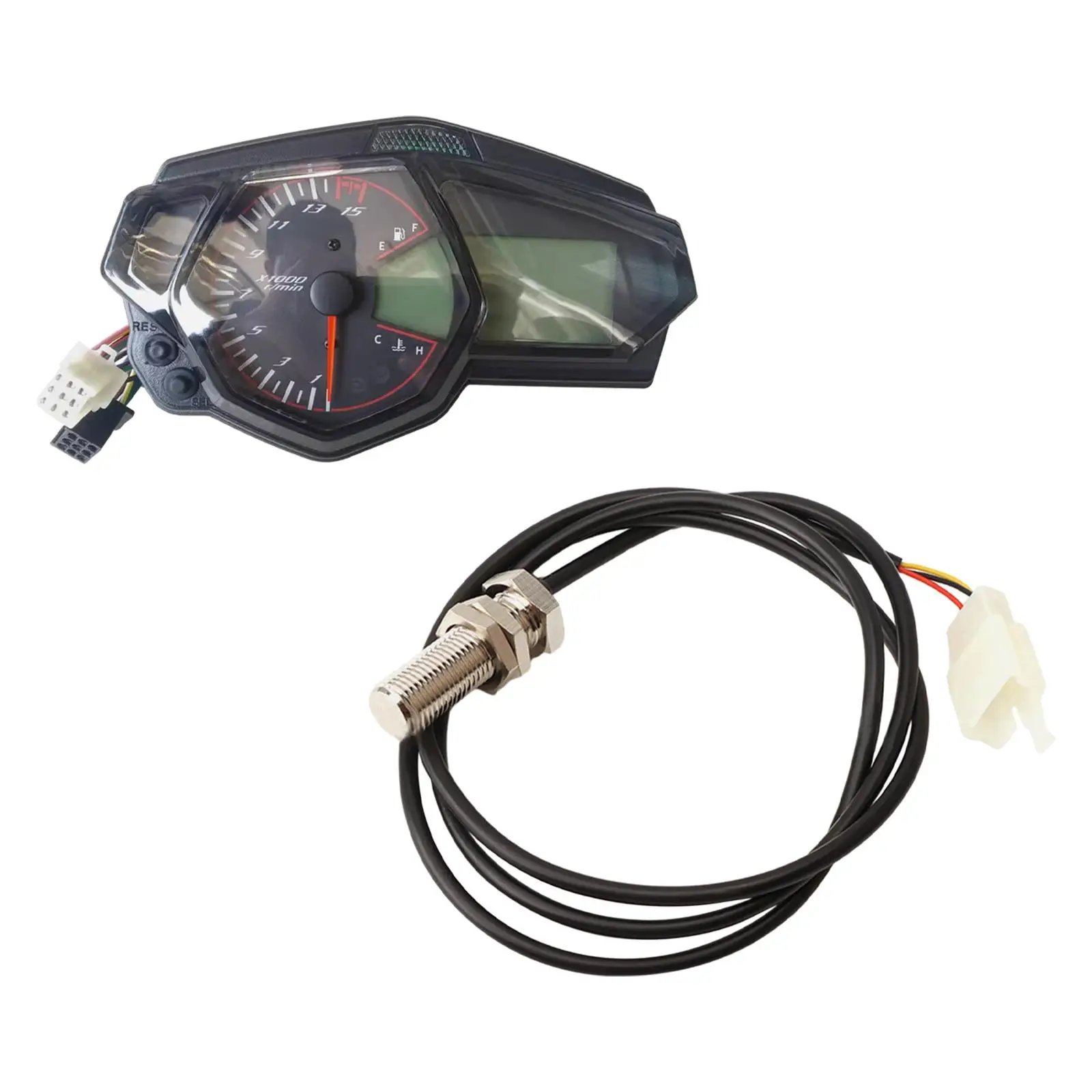 Motorcycle Speedometer Tachometer Modification Gear Display LCD Digital Gauge