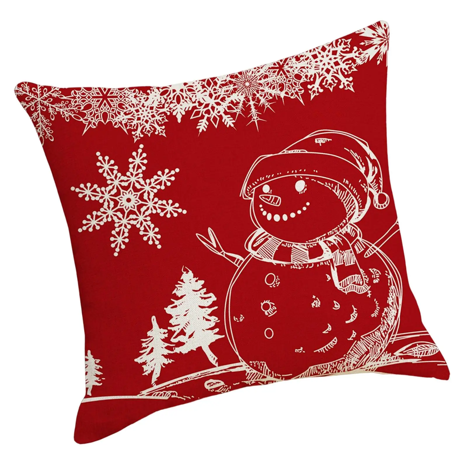 2 Pieces Pillow Cover Protective Christmas Pillow Case for Restaurant 