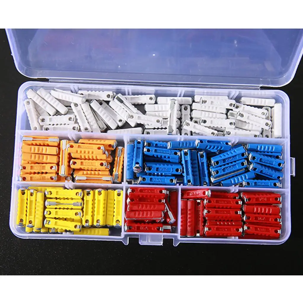 200 X Assorted Automotive Mini  Fuses Set 5A 8A 10A 16A 25A Fuses Car