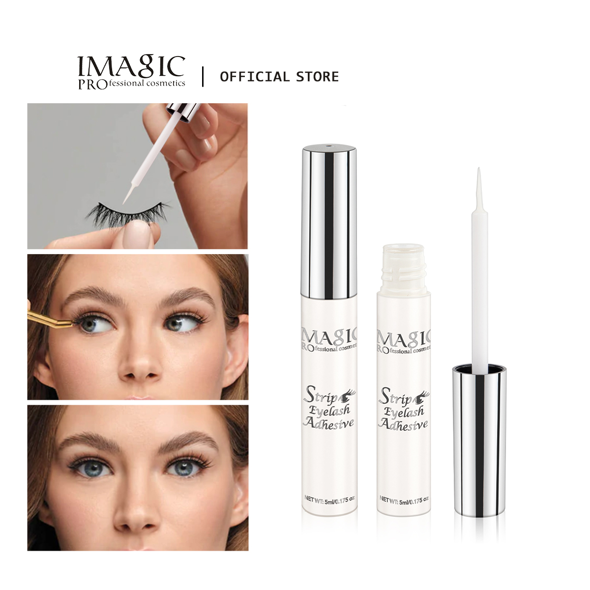 Best of IMAGIC 5ml False Eyelash Extension Glue Waterproof Fast Dry Long Lasting Strong No Irritation Transparent Eyelash Primer Tools Reviews & Tips