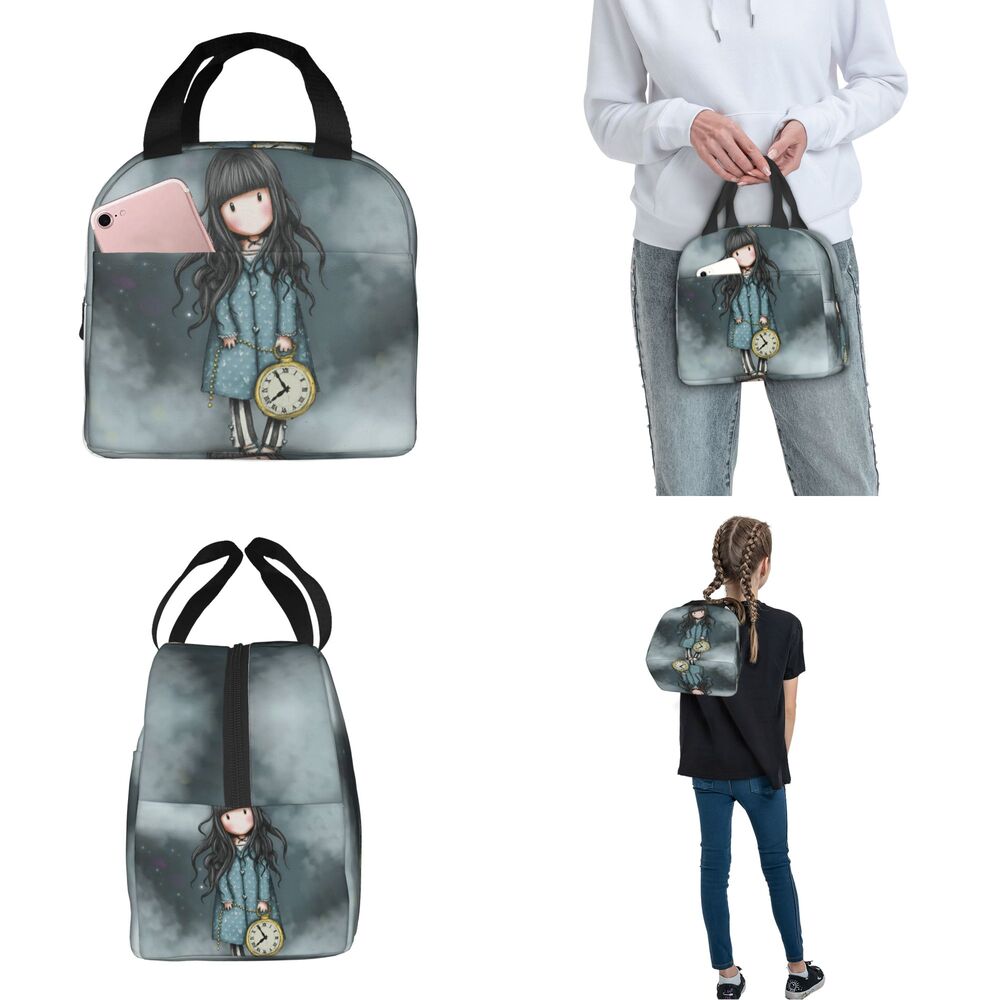 Bag Reutilizável Arte Bonito Cartoon Leakproof Tote