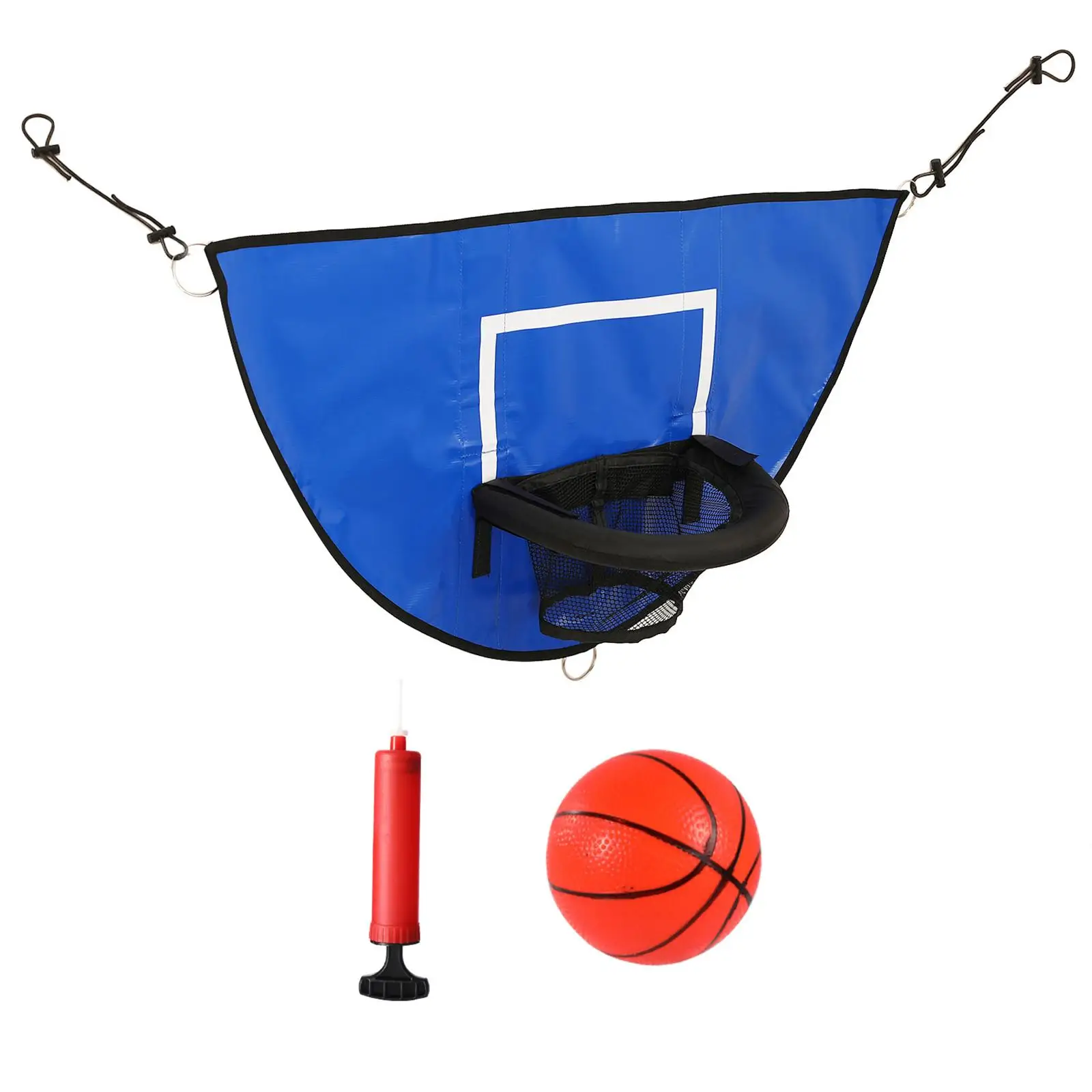 Mini Basketball Hoop for Trampoline Sturdy for Dunk with Pump and Mini Ball