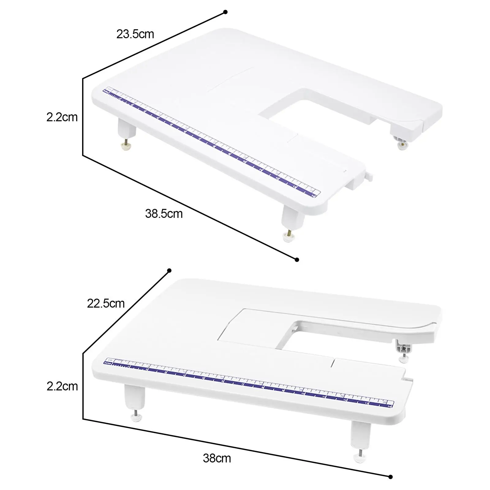 Heavy Duty Sewing Machine Wide Extension Table Plastic Sewing Machine Extension Table for Brother Household JA002 AS1450 GS2786K