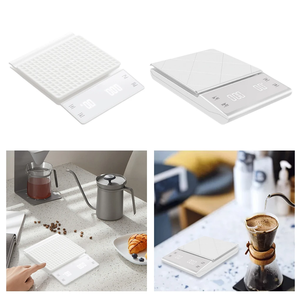 Smart Kitchen Scale High Precision Coffee Bean Scale for Household Cooking Baking