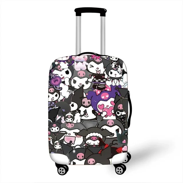  Kuizee Luggage Cover Suitcase Cover Cute Cartoon Doodle  Animals Travel Luggage Protector Dustproof Durable Elastic S