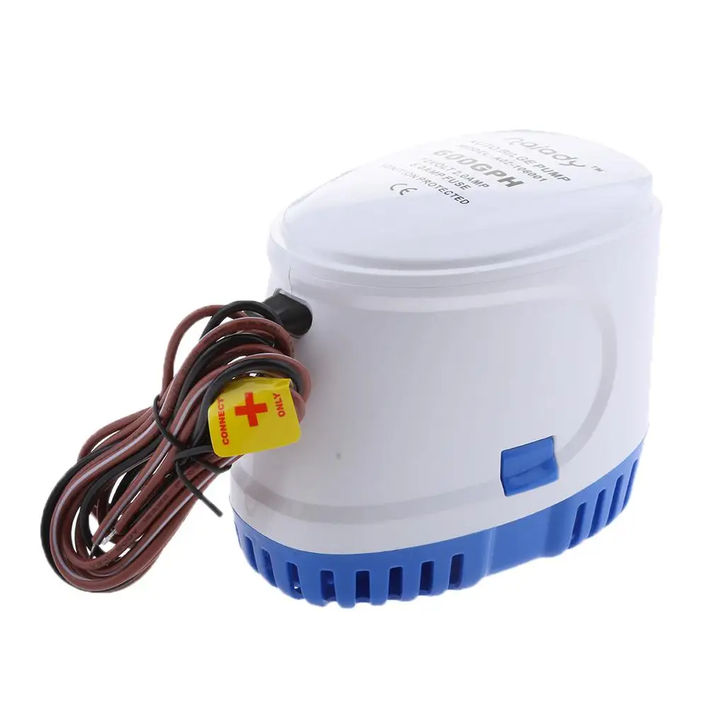  600GPH 12V Automatic Yacht Bilge Pump Submersible 1.15`` Outlet