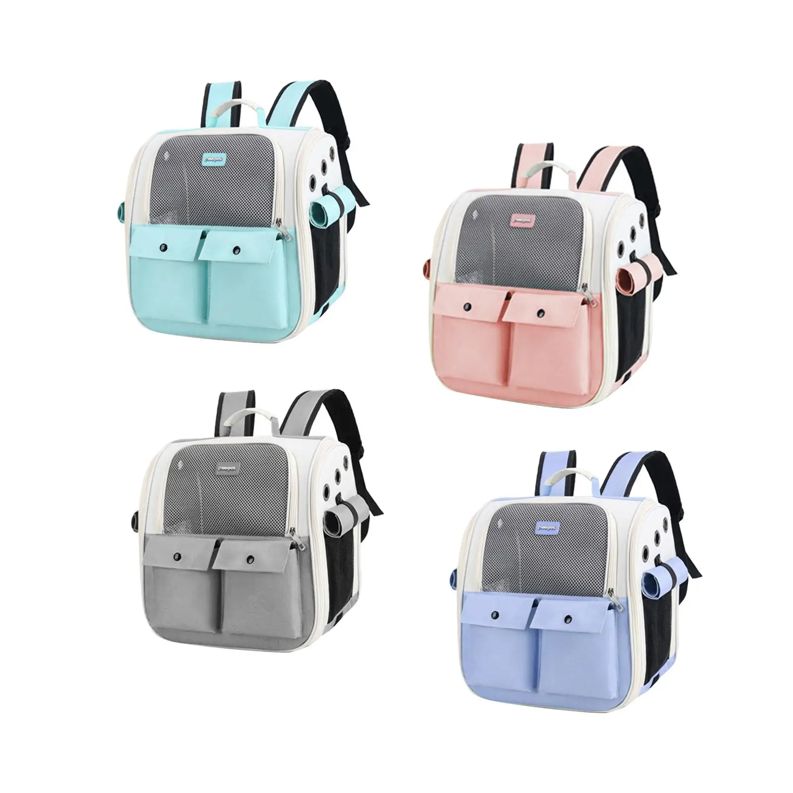 Cat Carrier Backpack Adjustable Strap High Capacity Breathable for Walking