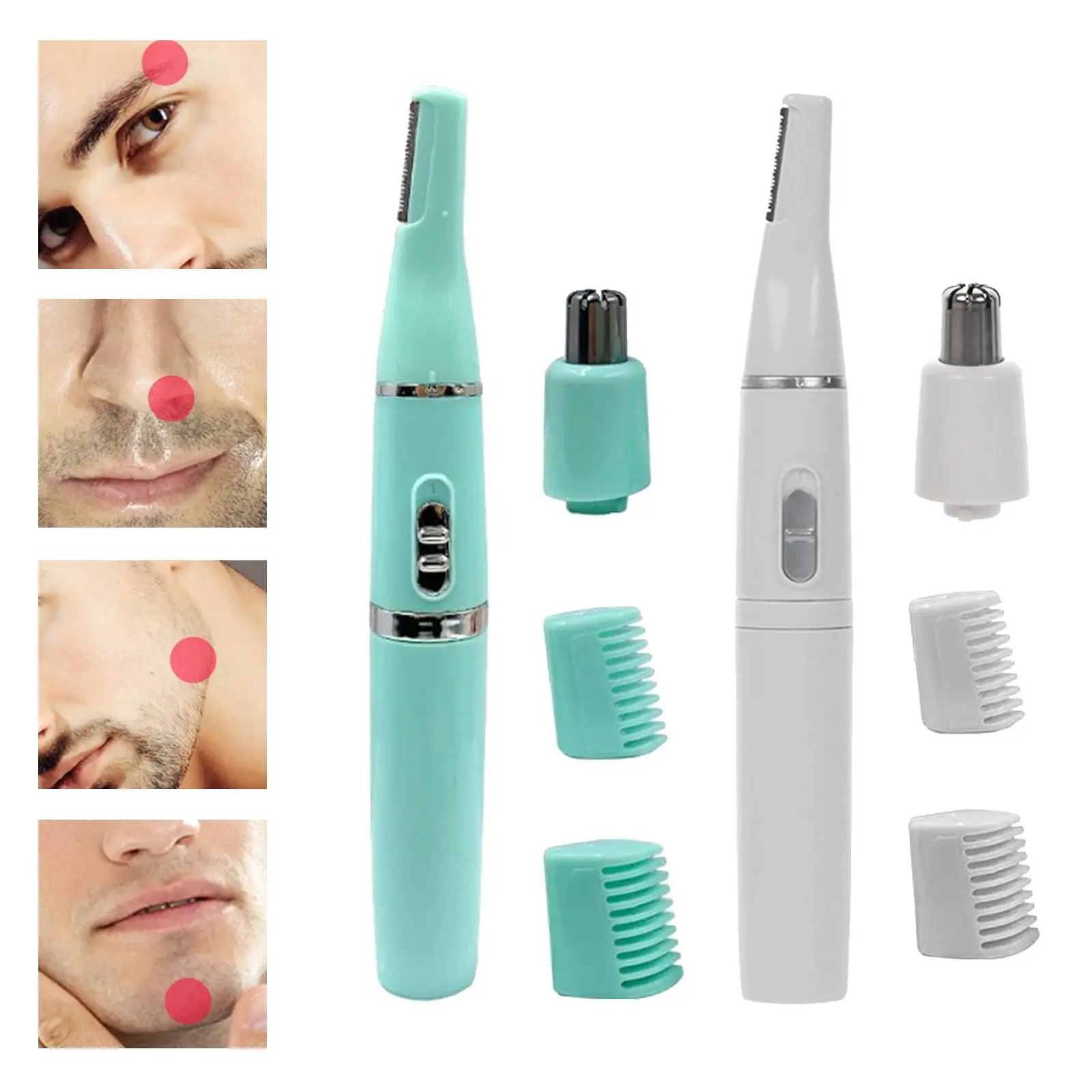 Nose Shaver Trimmer 2 in 1 Portable Painless Clipper Precision Tool for Facial Clean