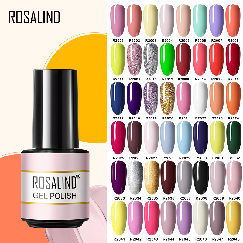 Best of ROSALIND Gel Nail Polish 7ML Matte Base Top Coat For Soak Off Gel Polish UV LED Gel Semi Permanent Varnishes Design Nail Art Reviews & Tips