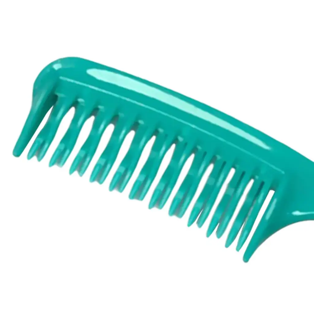 2xCurved Tooth Detangling Comb Hair Detangler Brush  for Wet Curly Hair Green
