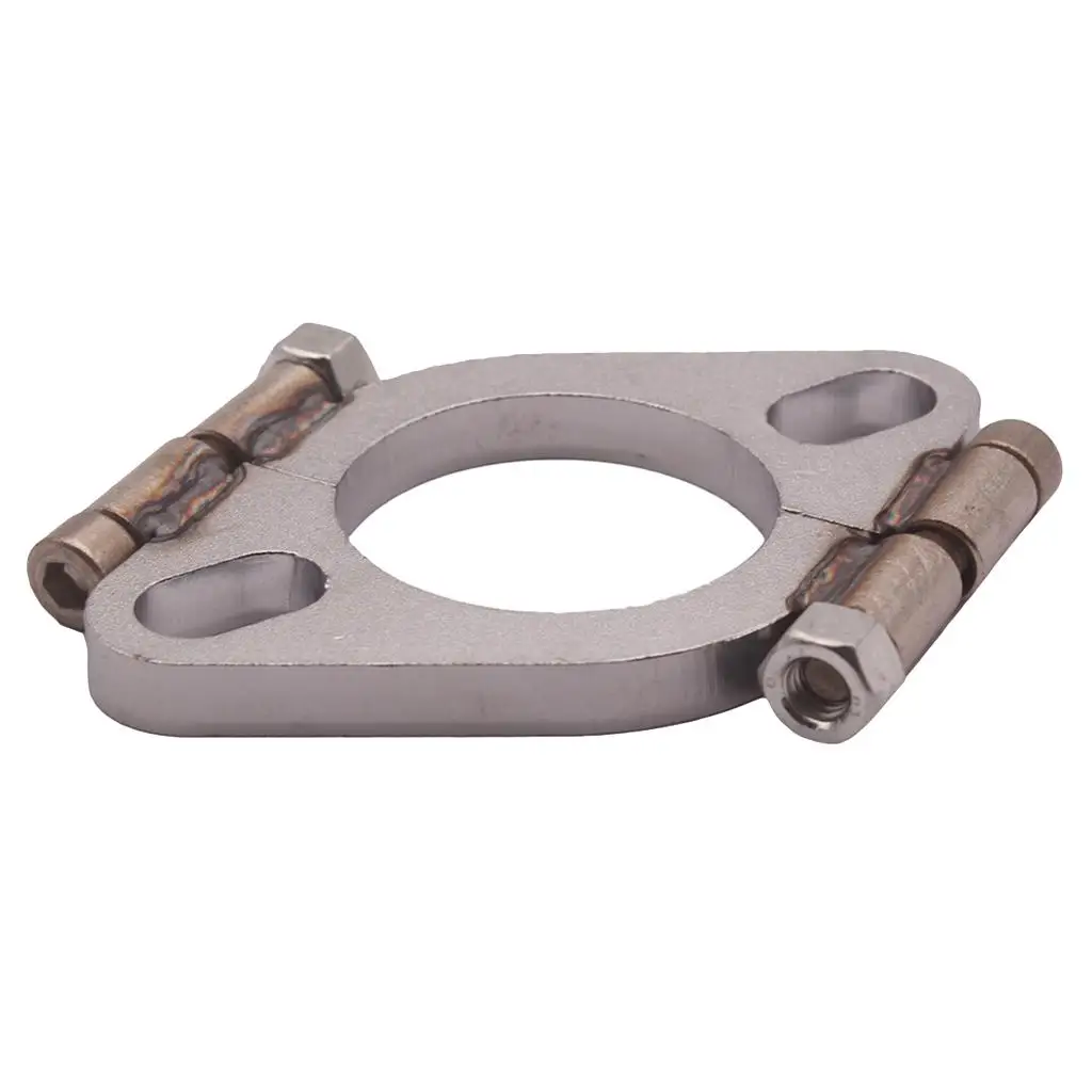 2.0in Mild Steel Exhaust Slotted Flange Flat Oval Replacement