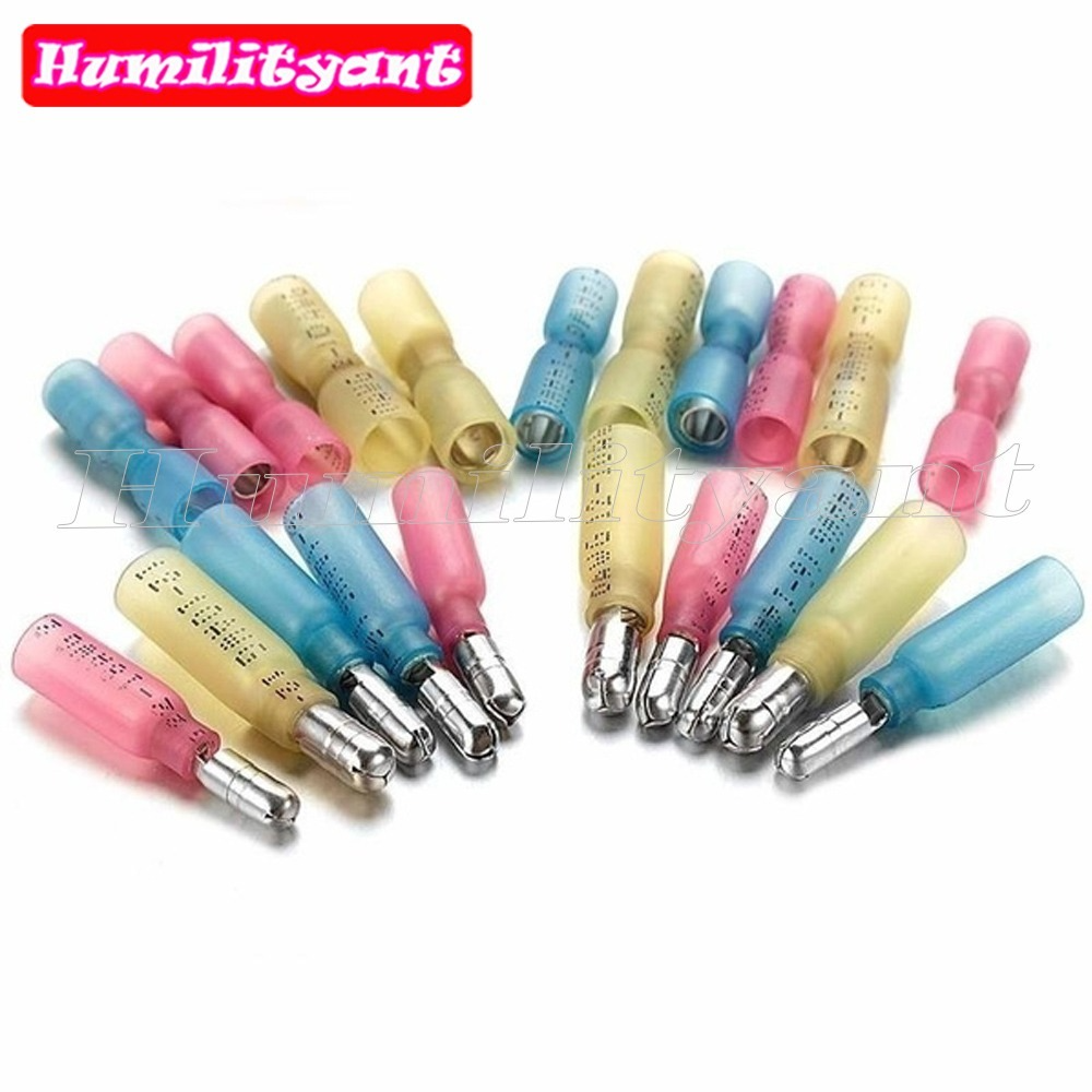 Description Picture 4 of item60PCS Heat Shrink Bullet Terminals Waterproof Female Male Electrical Wire Connectors 10-22AWG Assortment Kit