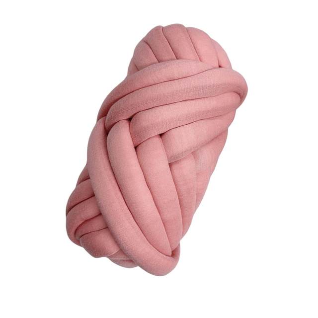 Chunky Yarn Jumbo Tubular Yarn Washable Tube Giant Yarn Arm Knitting Soft  Yarn 250G Bulky Yarn for Macrame, Crochet, Scarf, Weaving, Pet Bed Pink