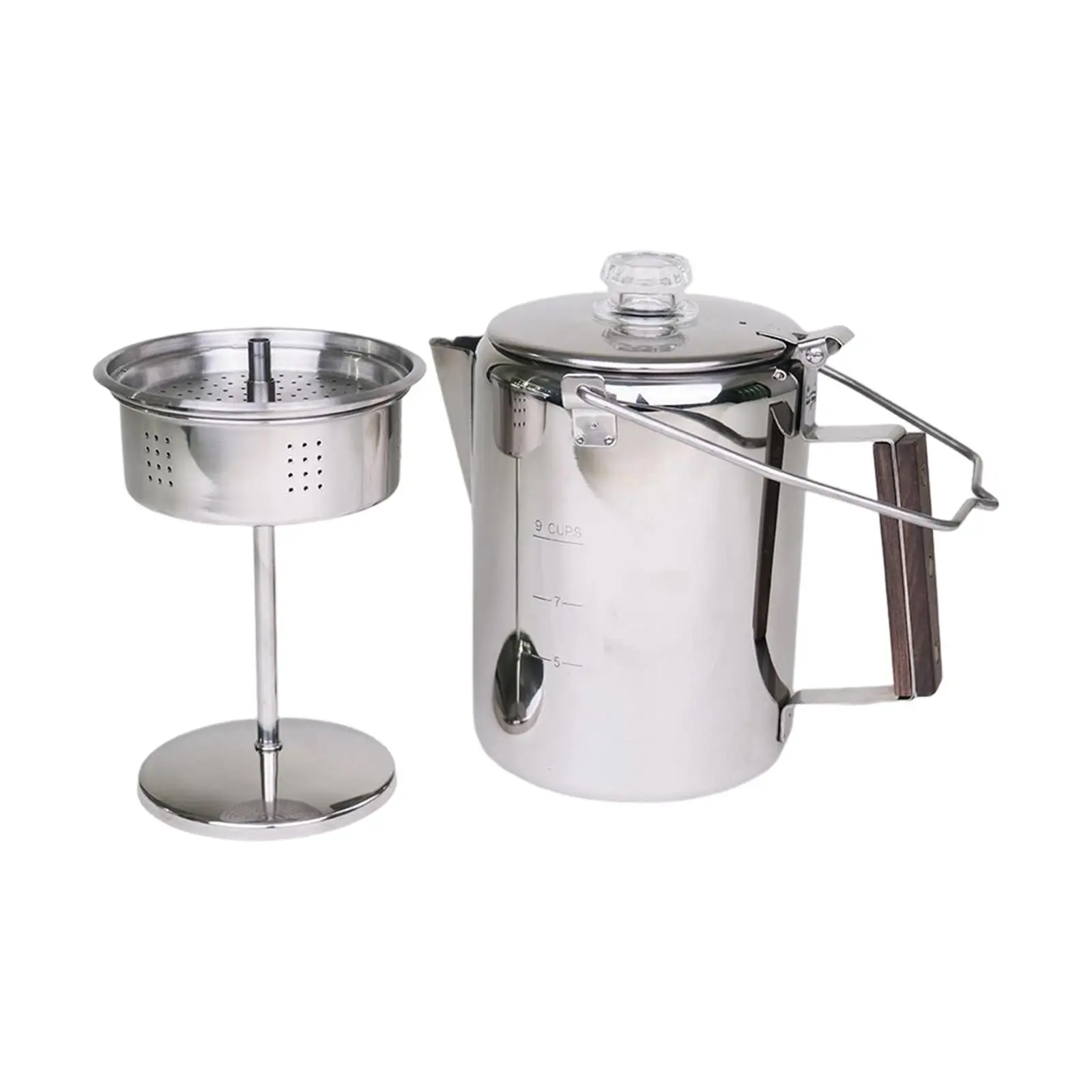 Coffee Percolator Camping Over Fire Stainless Steel Coffee Maker Percolator for Camping Home