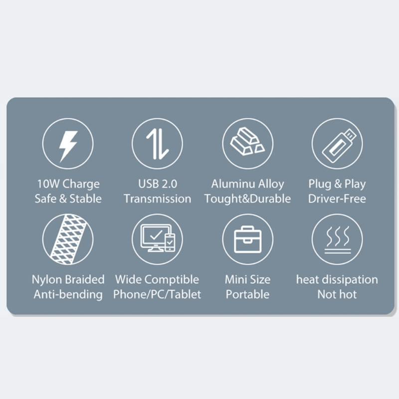 PD10W Schnelllade-USB-Typ-C-zu-USBC-OTG-Adapterkabel für Mobiltelefon-Laptop – Detail 3