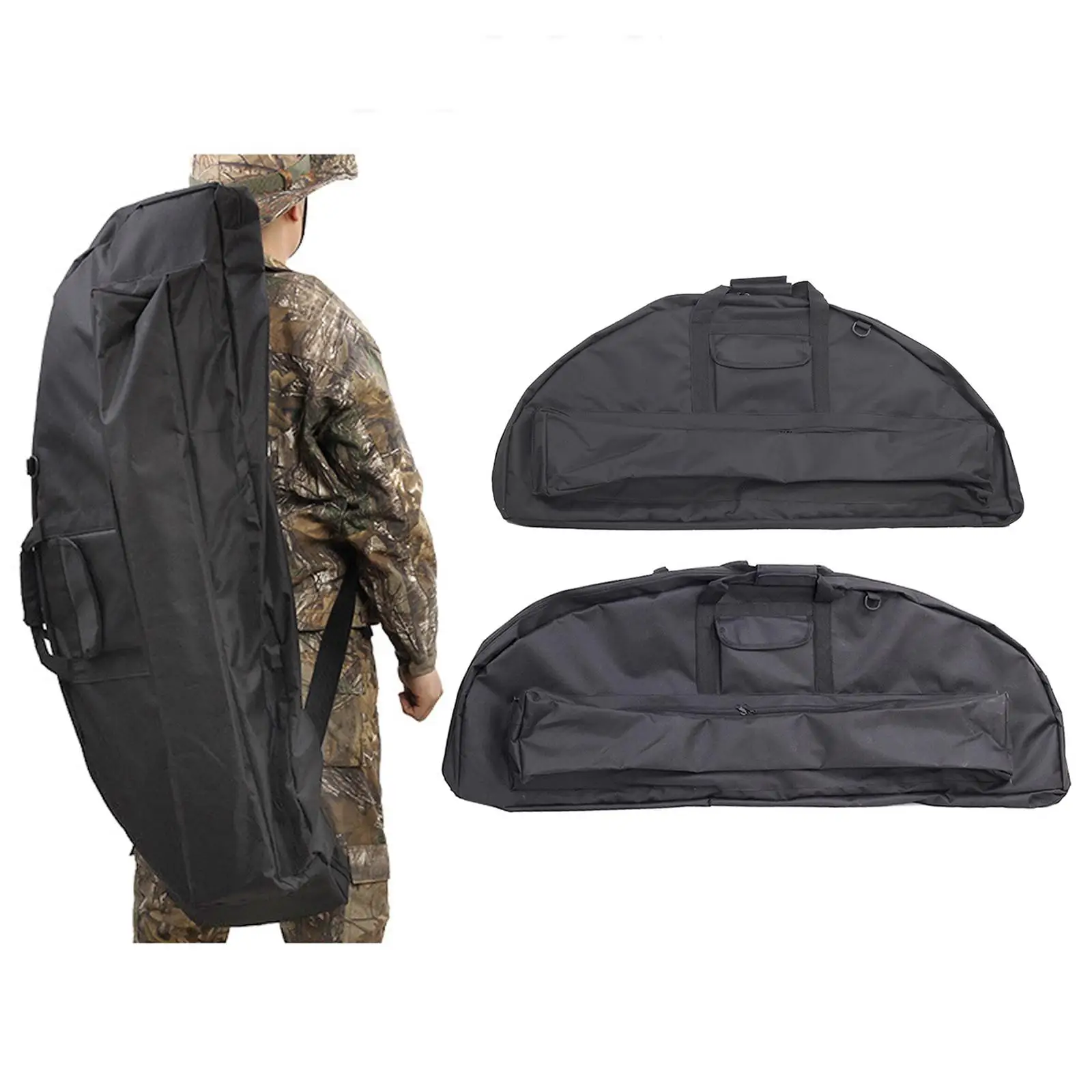 Compound Bow Case Holder Bow Bag Adjustable Equipment  Quiver Pocket  for Shooting