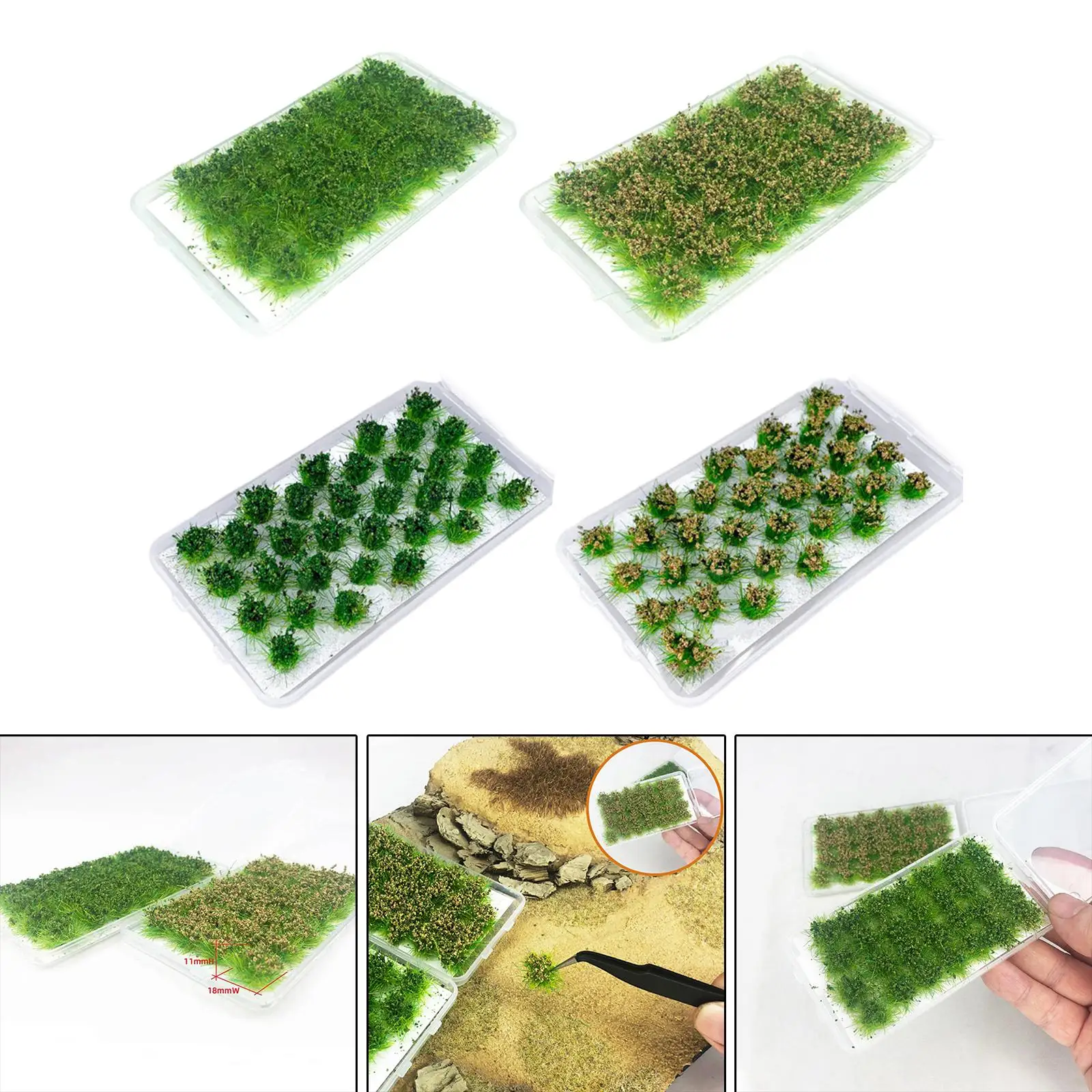 Bushy Miniature Grass Tufts Miniature Static Scenery Model Dioramas Gaming Terrain Modeling Artificial Grass Cluster Grass Tufts