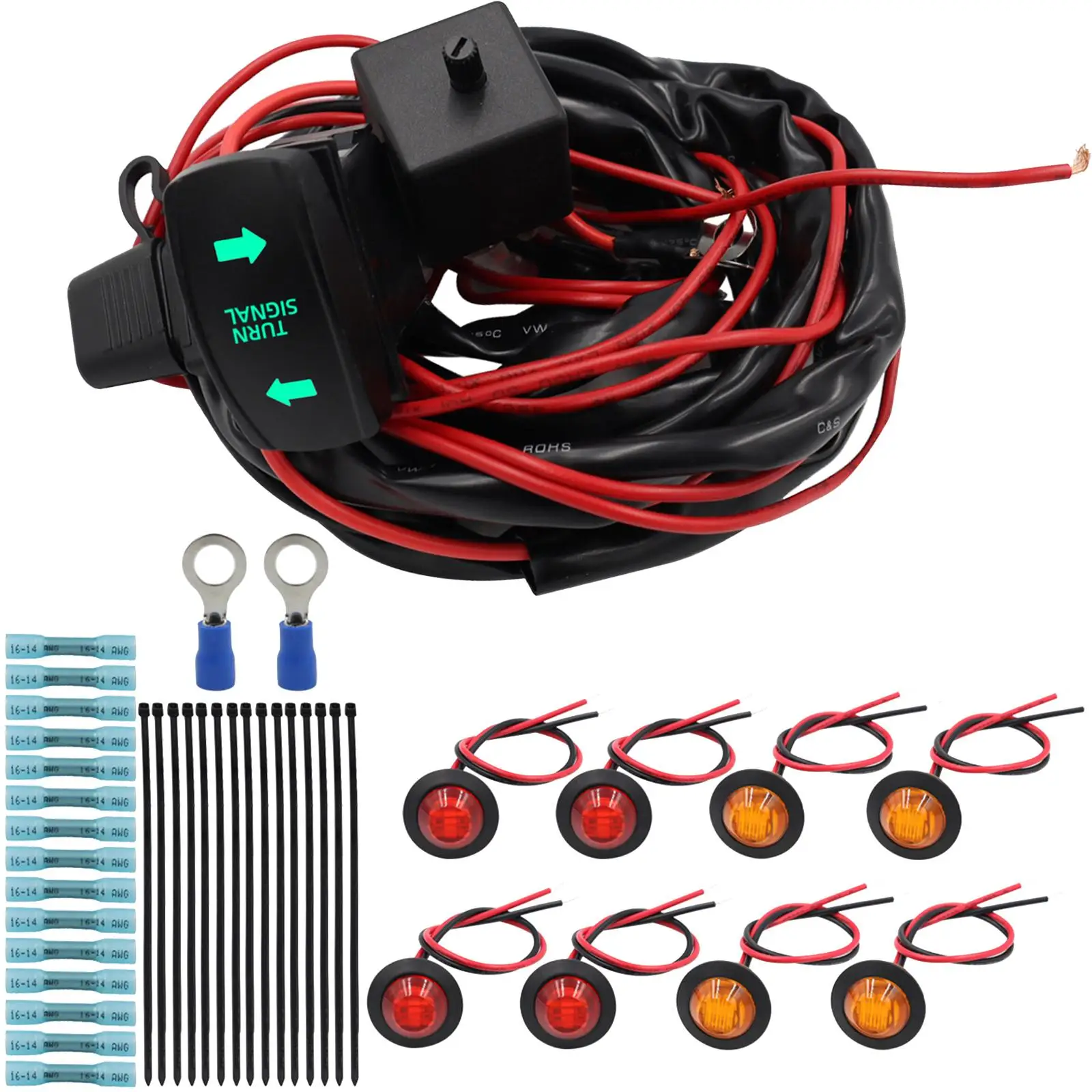 Turn signal Harness Harness LED Light for ATV High Performance