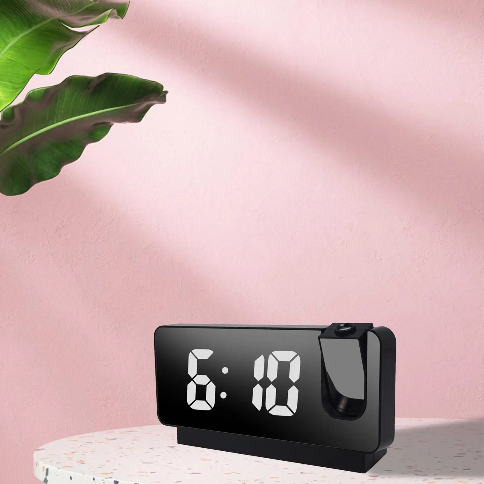 LED Projector Alarm Clock 180 Rotatable Electronic Alarm Clock for Bedroom