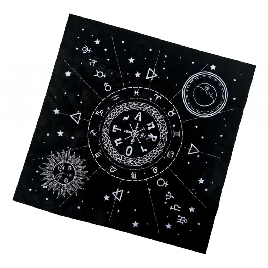 Constellation  Table Card Cloth  Velvet Tapestry 49cm Square