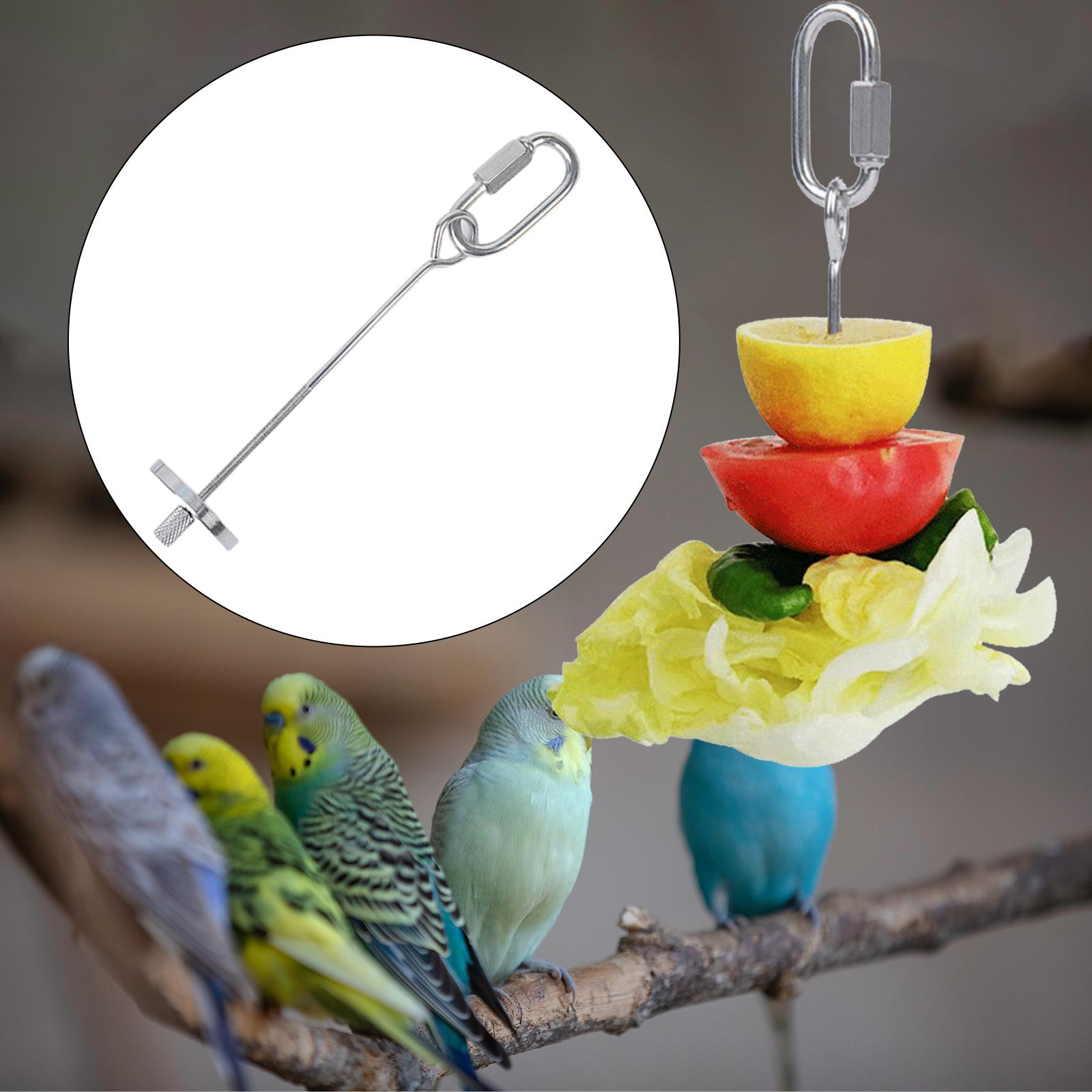 Pet Vegetable Skewer Bird Feeder Veggies Meat Skewer Durable Parrots Food Racks