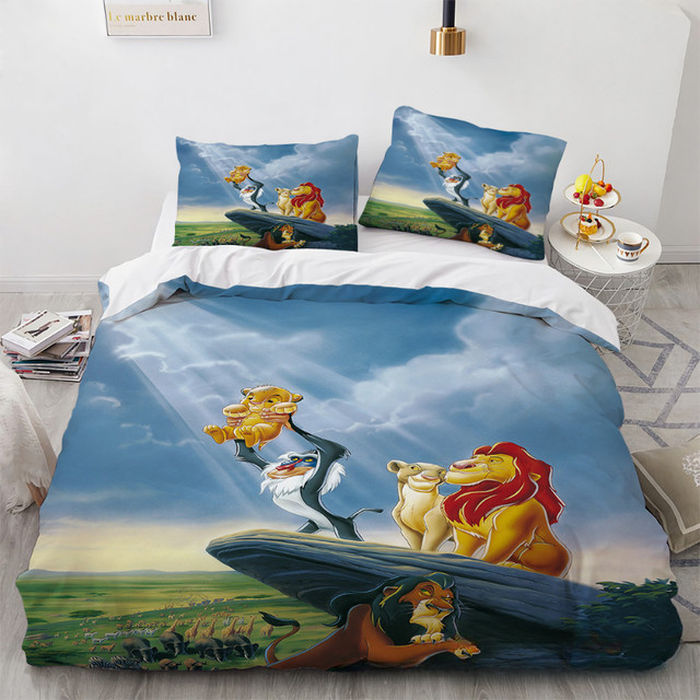 Lion online King Original Full Flat Sheet and 2 Pillow Cases