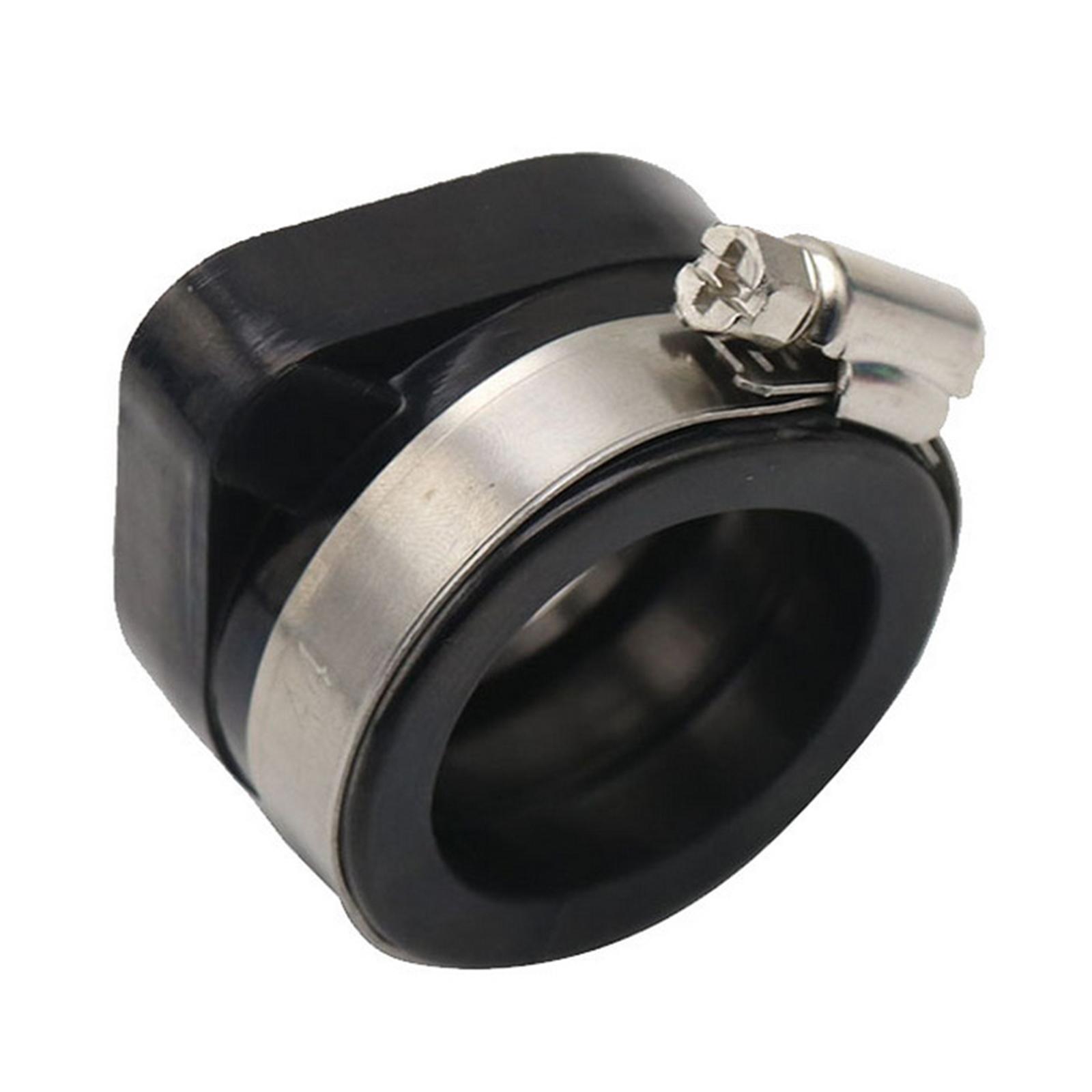 Rubber Motorcycle Carburetor Adapter 48mm Black Carburetor Manifold Inlet Intake Pipe Rubber Mat for TM28 Carburetor Dirt Bike