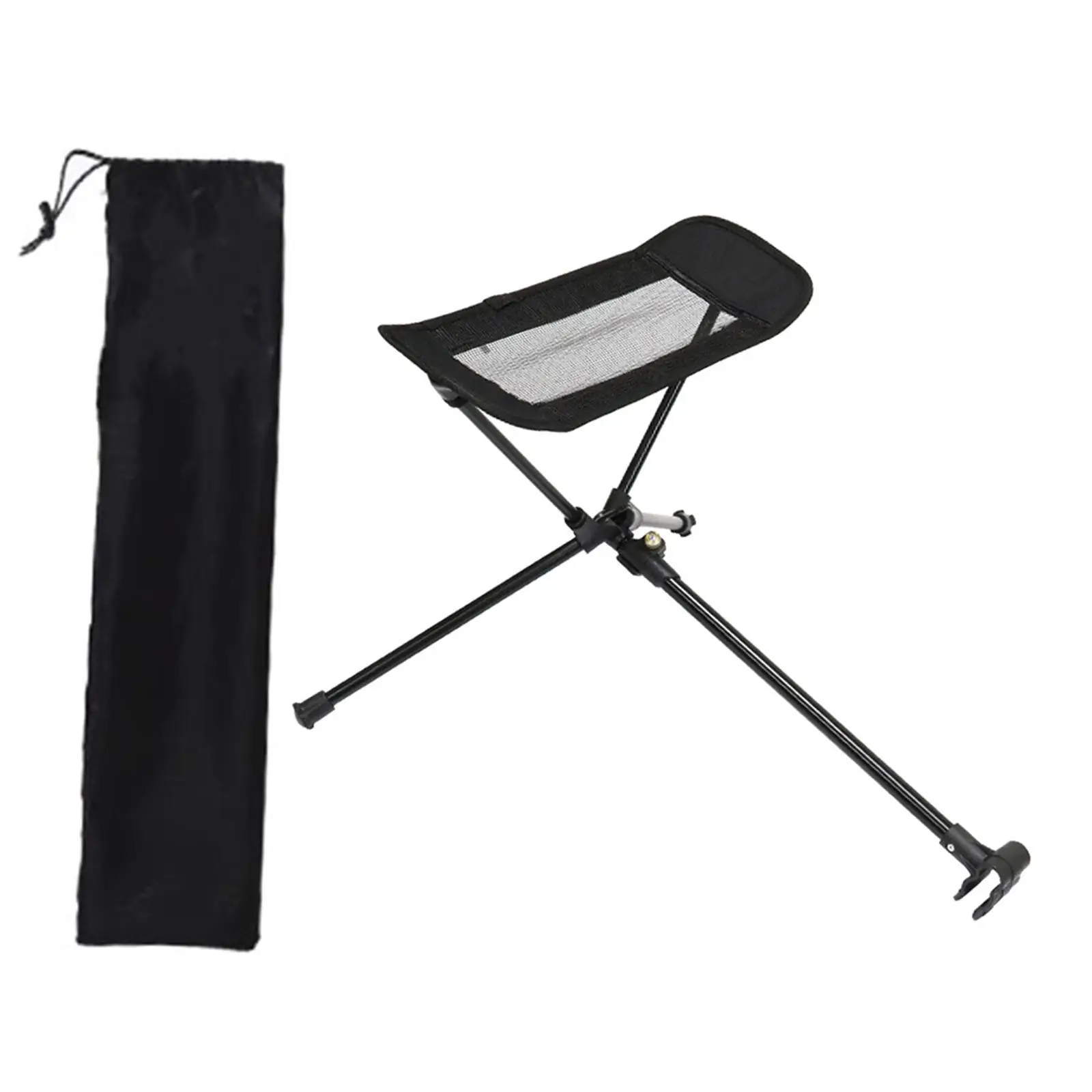 Ultralight Folding Chair Footrest, Foldable Feet Legs Rest, Non Slip Adjustable