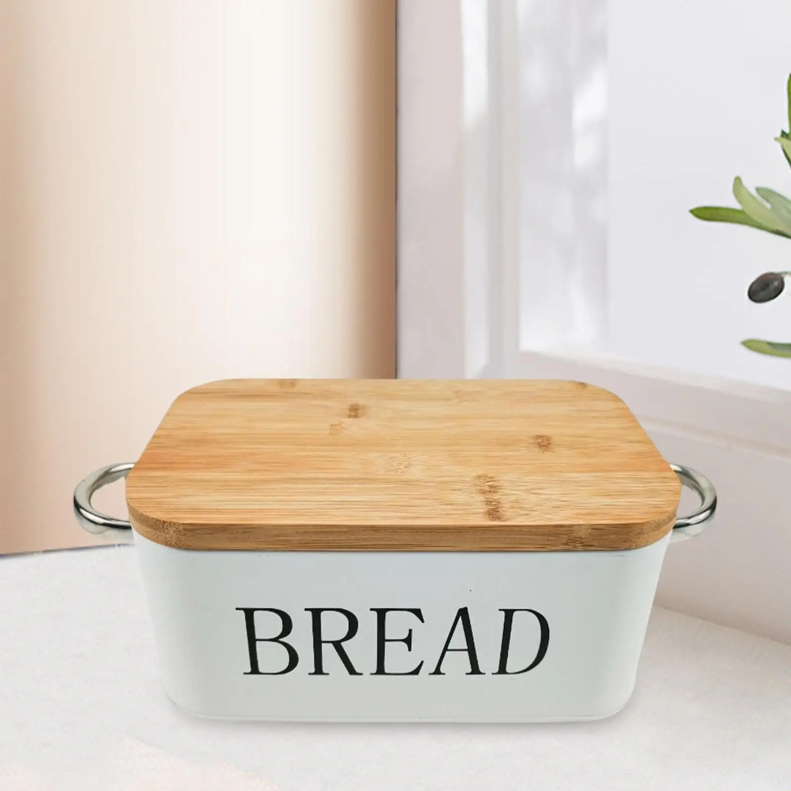 Vintage Style Multi Purpose Bread Storage Container with Cutting Board Lid