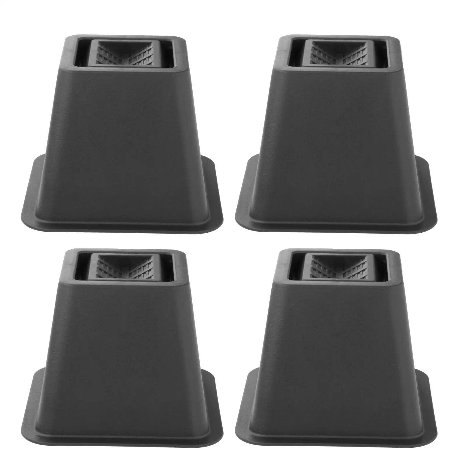 4 Pieces Heavy Duty Furniture Bed Risers Free Moving Bed Elevators Non Skid Floor Protector for Sofa and Table Support