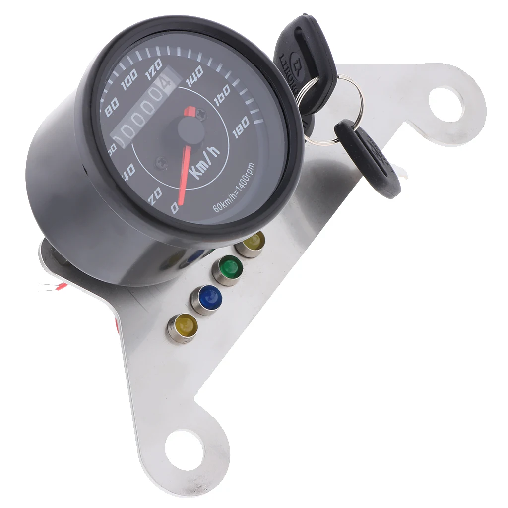 Motorcycles Modified Instrument LED Dual Odometer Speedometer(0 Km/h)