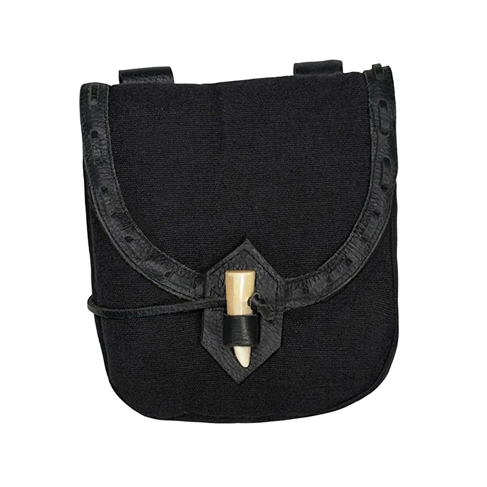 Canvas Medieval Belt Pouch Durable Wear Resistant Big Capacity Cosplay Costume Fanny Pack Waist Bag Costume Accessories