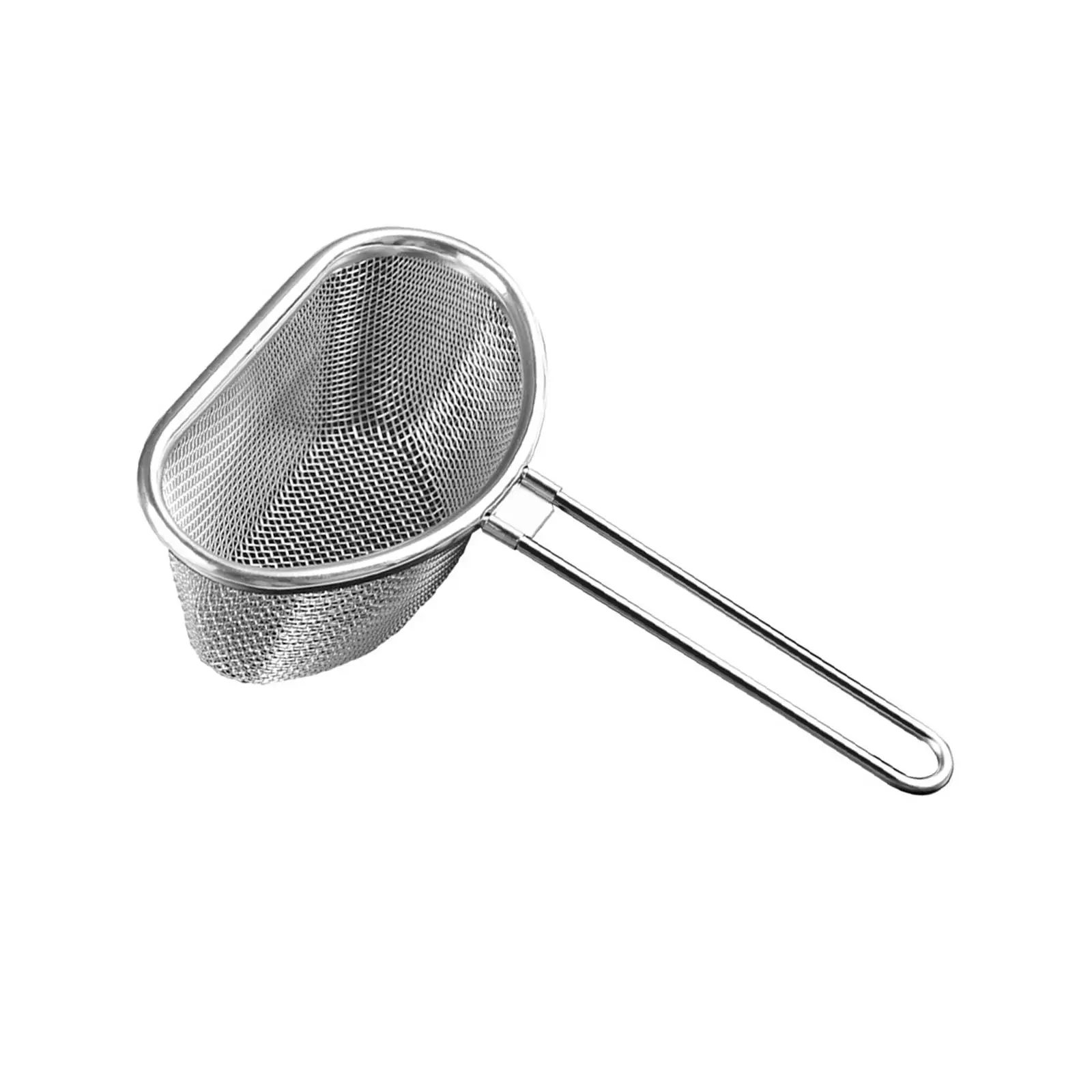 Food Colander with Handle Frying Filter Spoon Hot Pot Colander Mesh Strainer for Pasta --- Home kitchen Frying