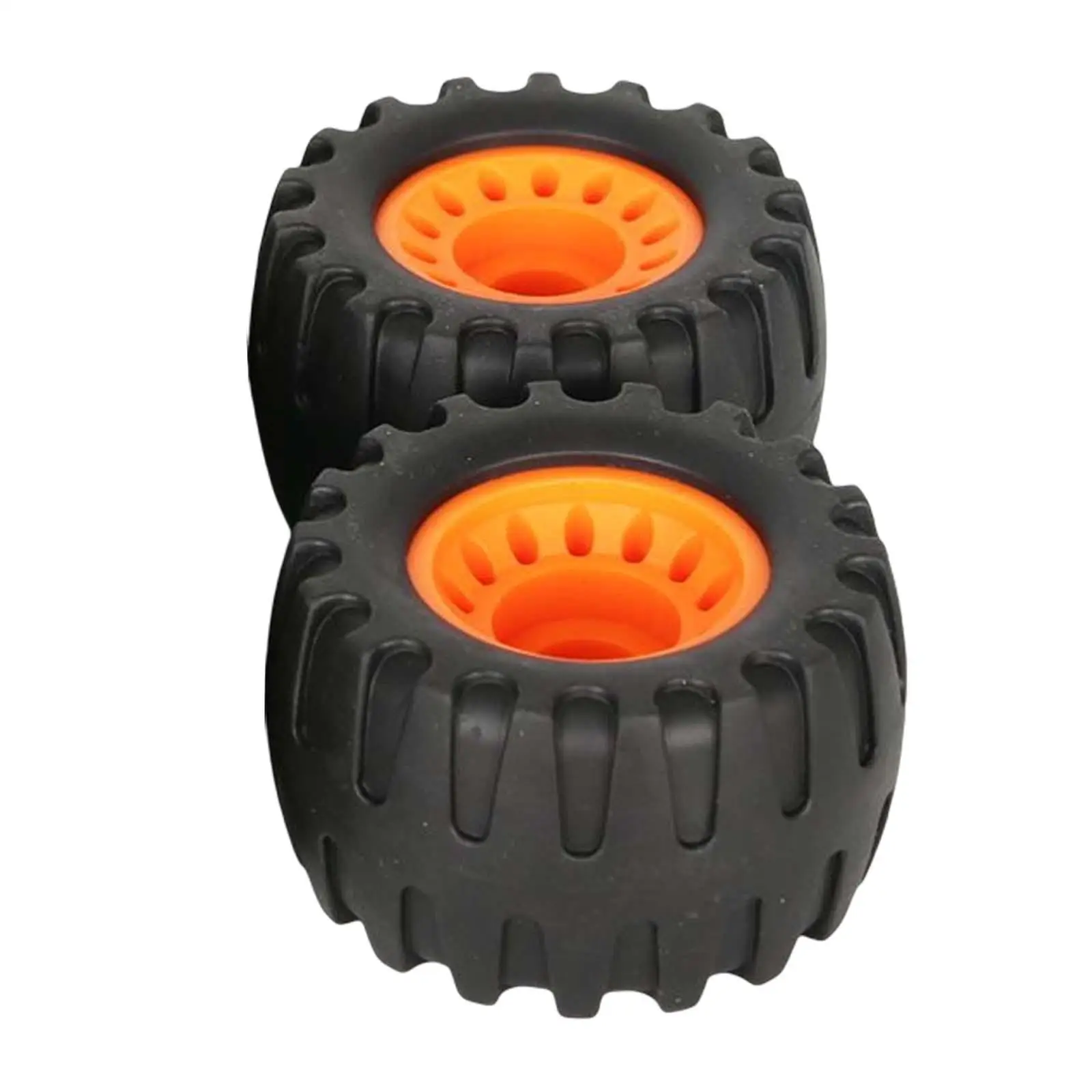 2x Longboard Wheels Repair Maintain Parts Black with Orange Wear Resistant