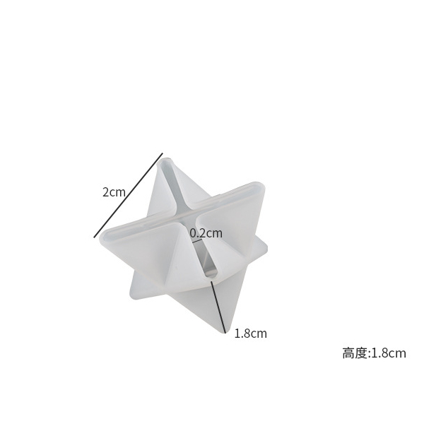 3D geometrische Stern Silikon form Stern Ornament Handwerk DIY Epoxy Gussharz Formen Seife machen Heim textilien – Detail 3